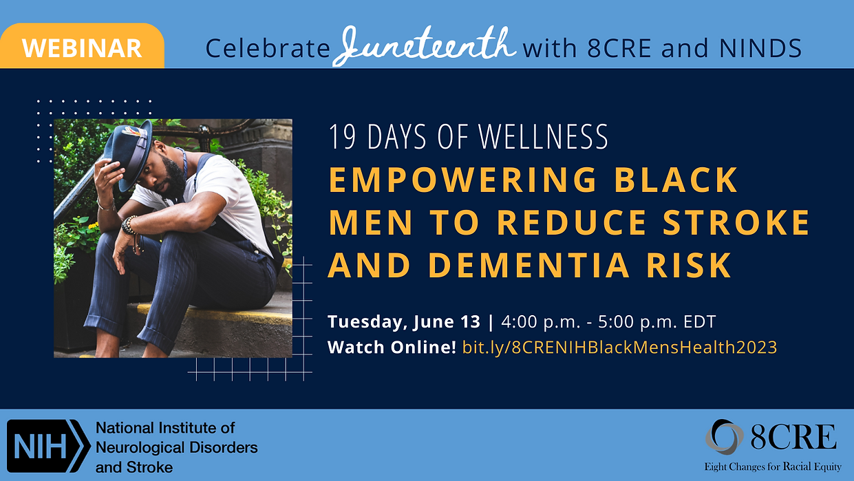 8CRENIH-Black-Mens-Health-Webinar-2023.webp This image advertises a webinar for all men but specifically black males