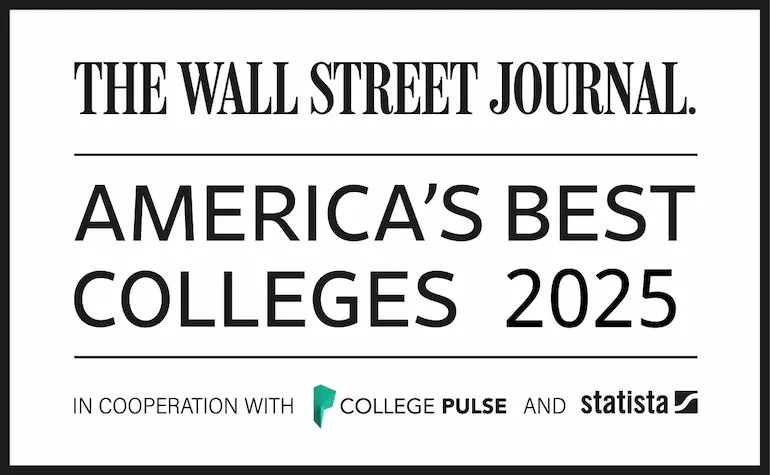 #43 Wall Street Journal College Pulse National ranking