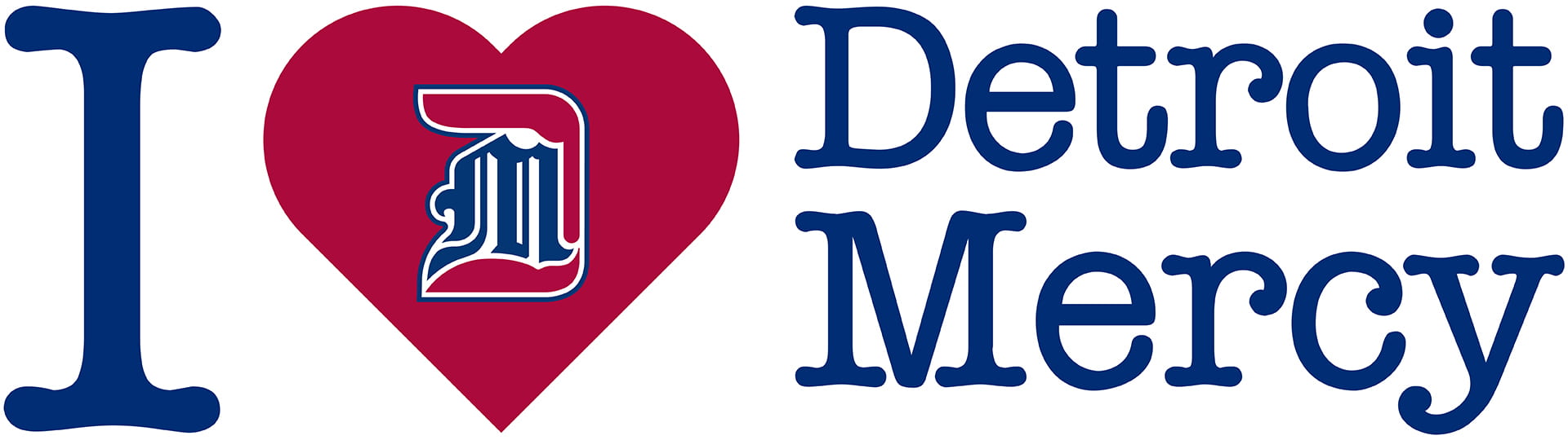 I Heart Detroit Mercy Banner Graphic