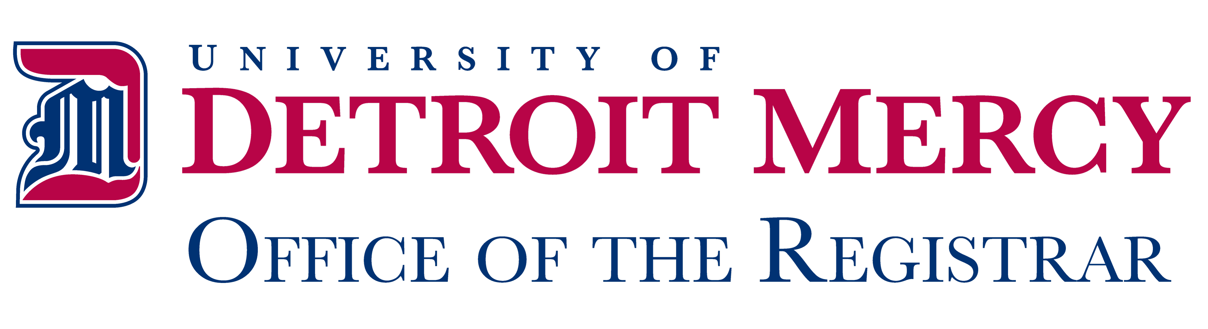 Office of the Registrar Detroit Mercy Logo