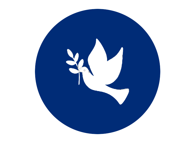 icon of blue dove