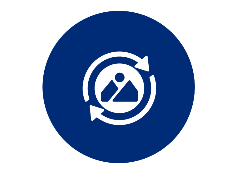 blue rebrand icon