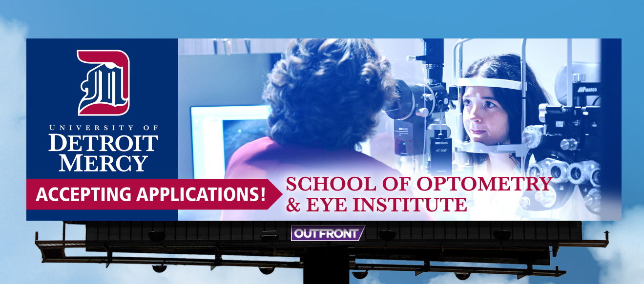 billboard for School of Optometry