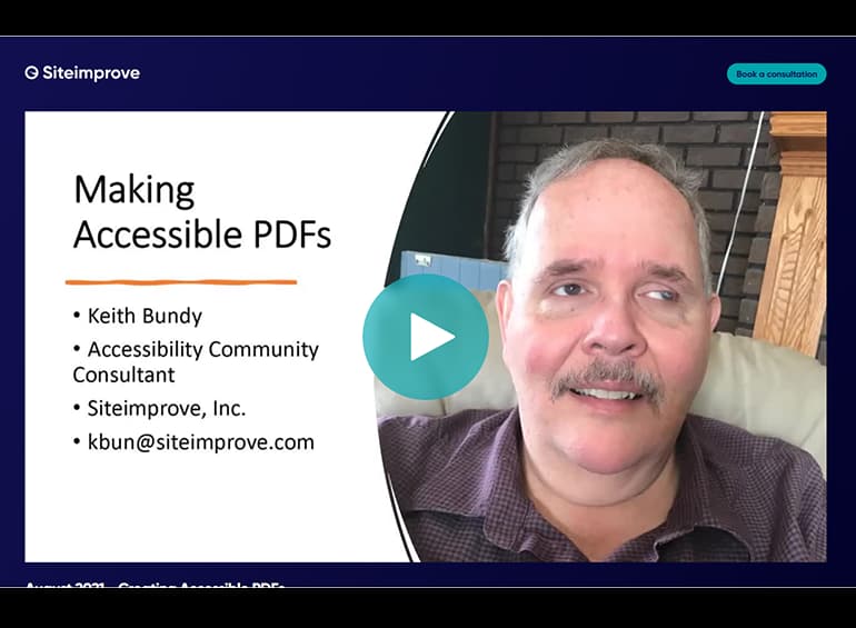 Keith Bryan - video link to Making Accessible PDFs