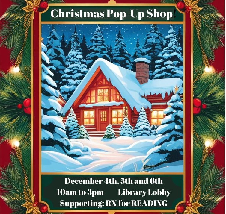 Christmas pop-up shop poster